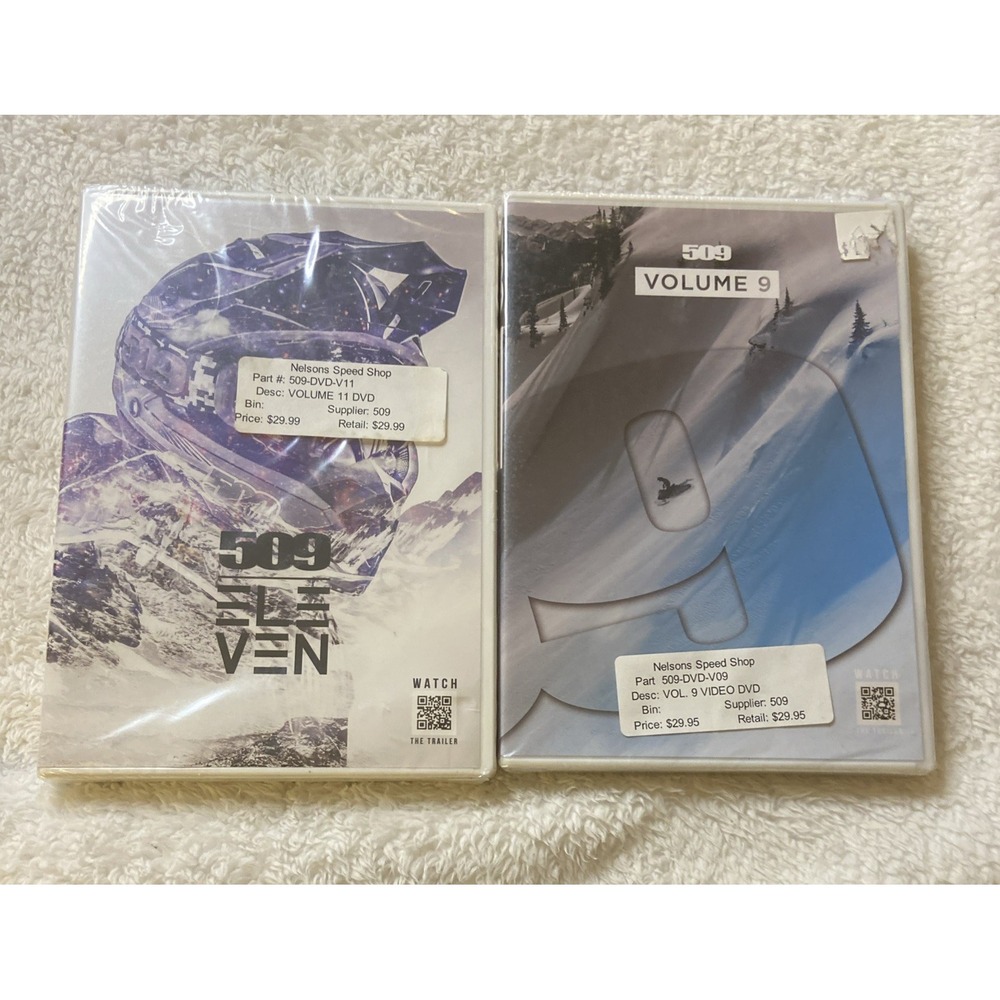509 Volume 9 & 11 Snowmobile Dvd Lot Of 2 NIP New Sealed Backcountry Brett Turc - Picture 1 of 9